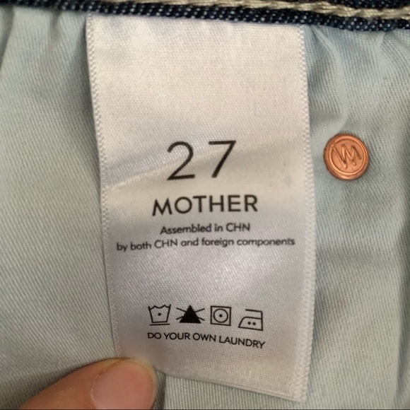 MOTHER Stunner Zip Ankle Jeans in Sweeping Racer, Size 27 - Picture 13 of 14